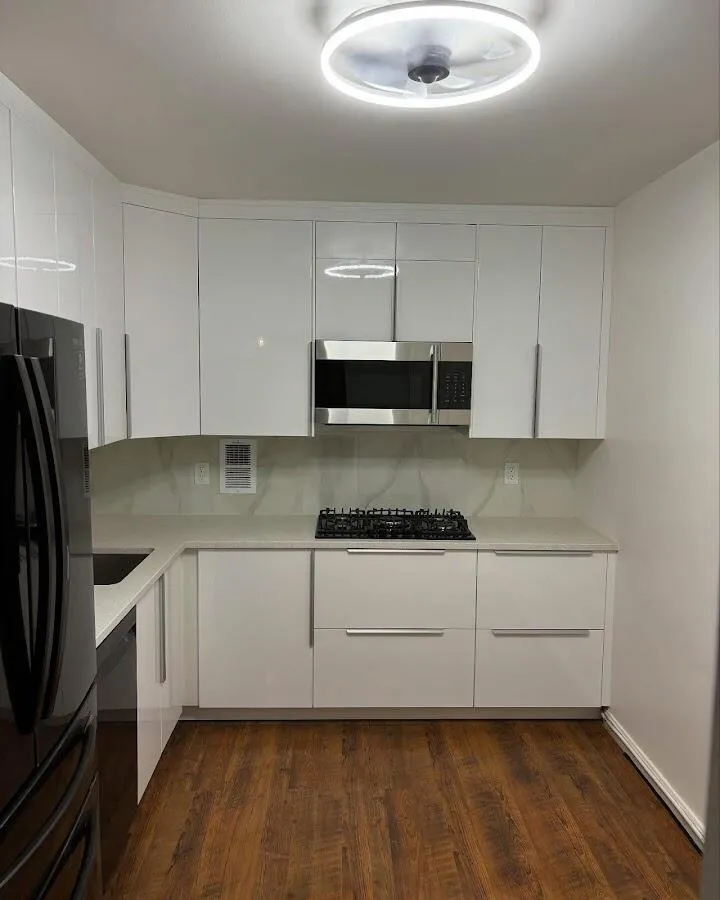 Renovated kitchen with quartz countertops in Pitman